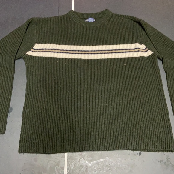 striped green Aeropostale sweater XL - Picture 2 of 7